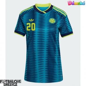 Kolumbie Juan Fernando Quintero #20 Dámské Venkovní Dres MS 2026 Krátký Rukáv